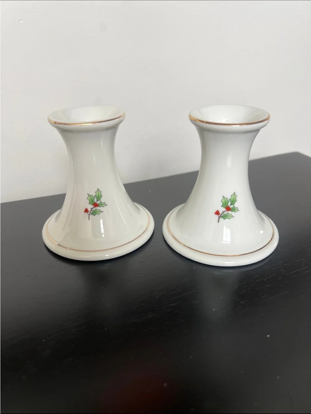 Bundle -  Sugar and  Creamer Set and Candles Set - White Christmas Tree Design